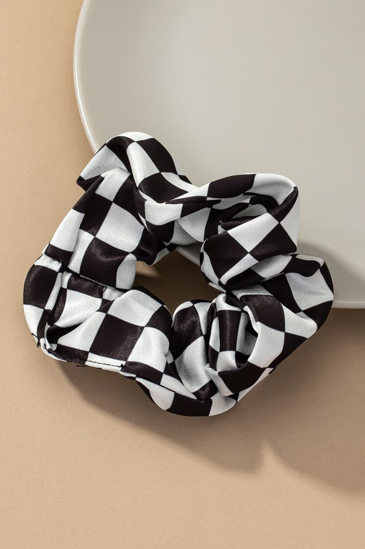 Check Hair Scrunchies