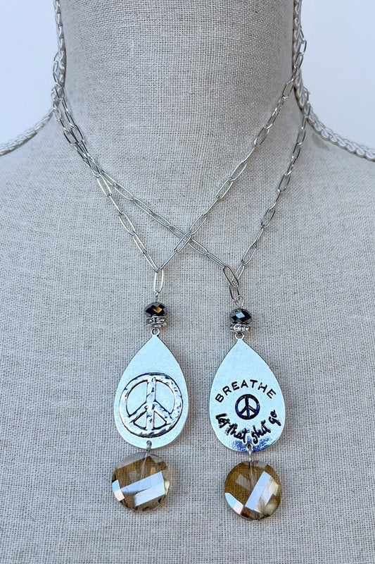 Breathe Let That Shit Go Necklace
