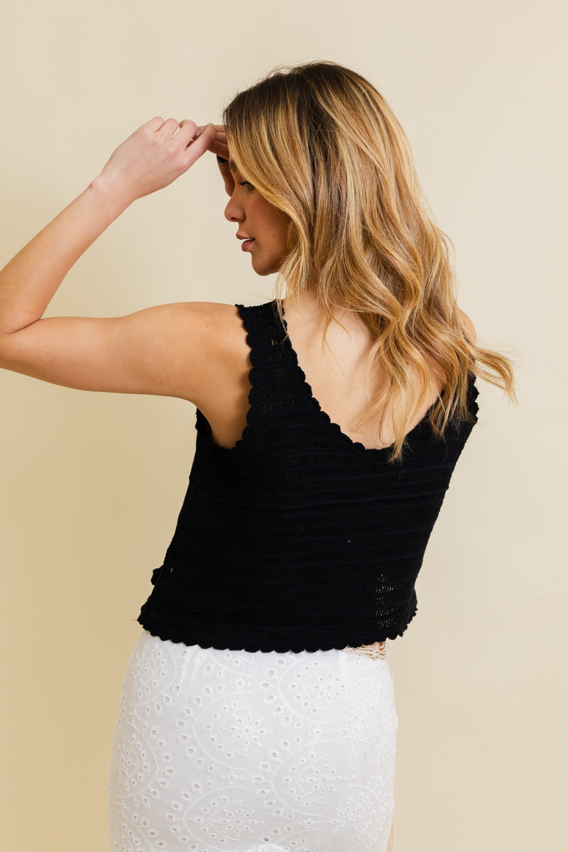 Serene Blooms Crochet Top