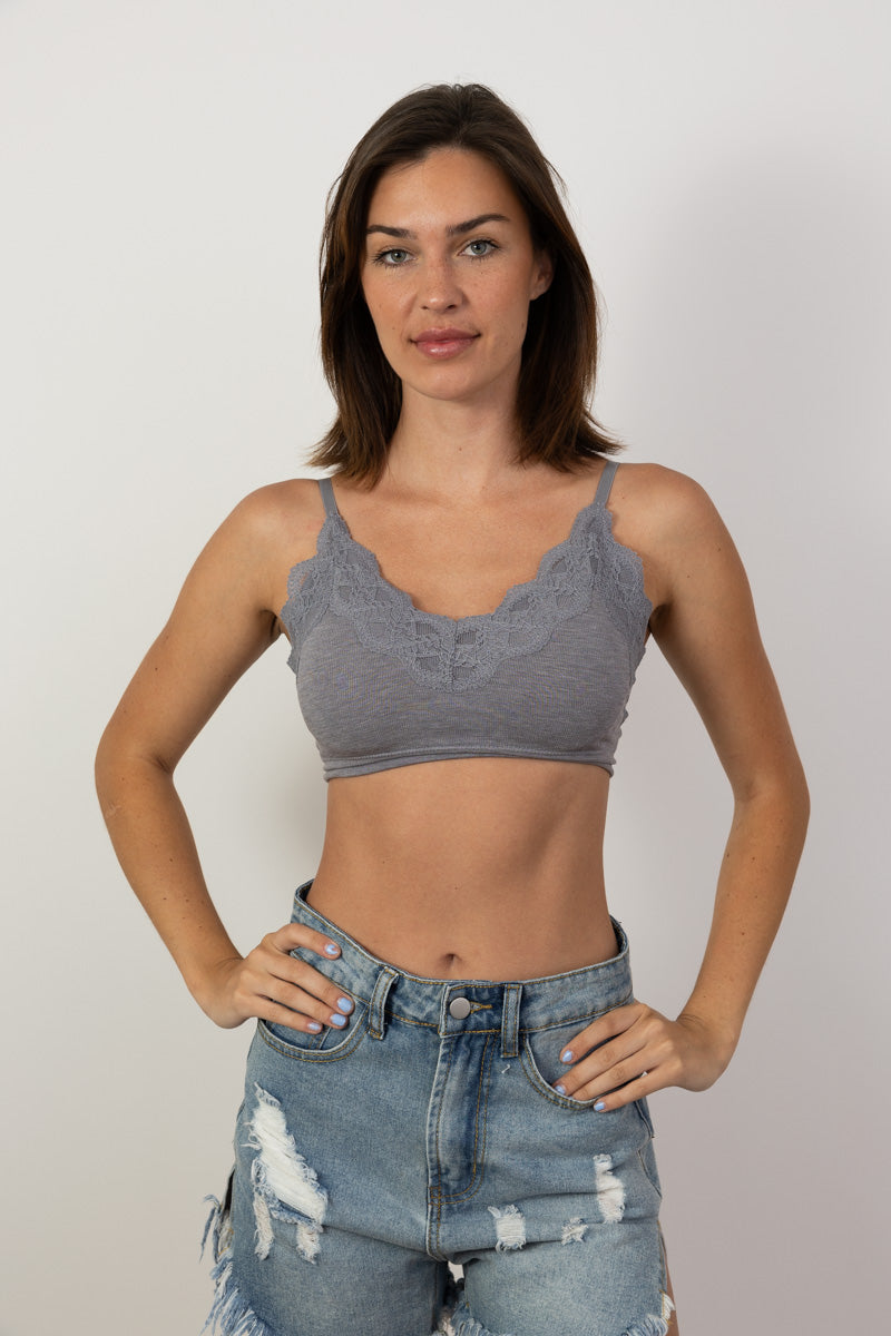 Comfort Chic Lace Padded Bralette