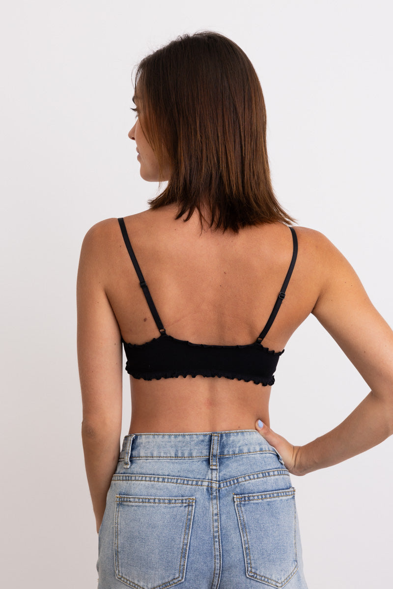 Seamless Bow Tie Triangle Bralette