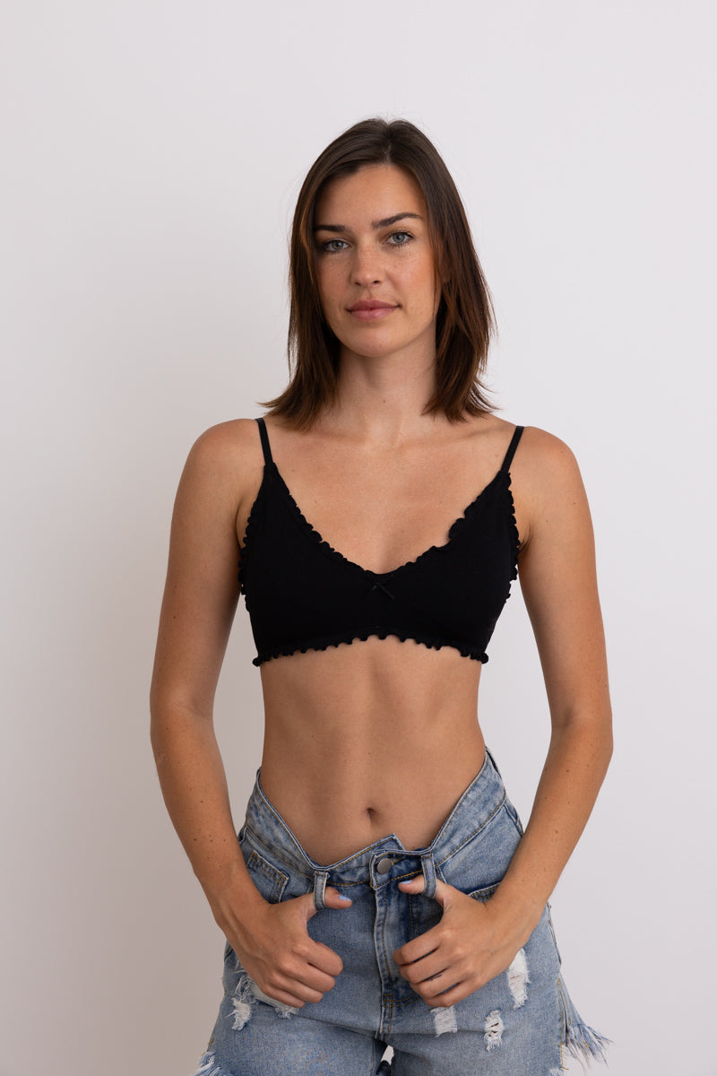Seamless Bow Tie Triangle Bralette