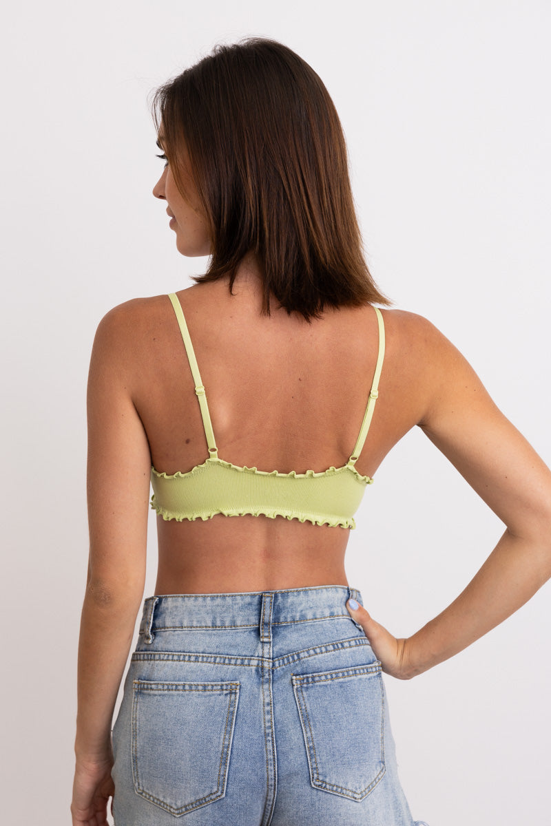 Seamless Bow Tie Triangle Bralette