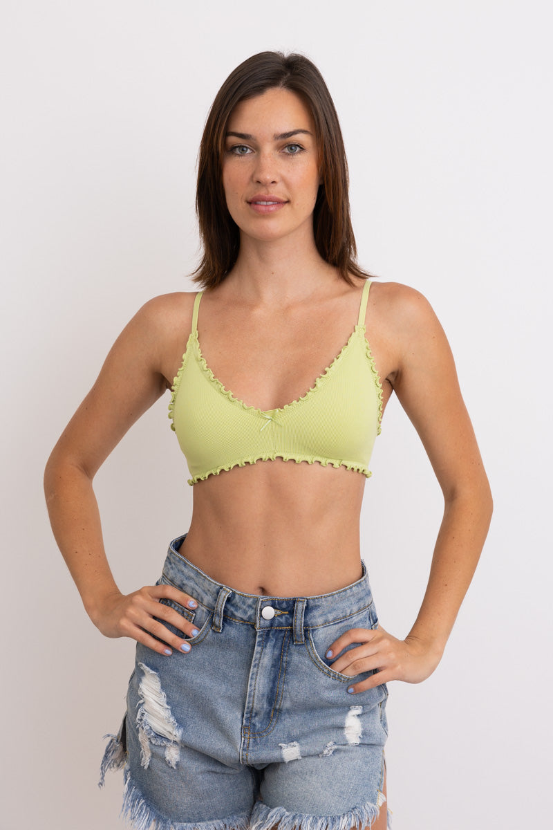 Seamless Bow Tie Triangle Bralette