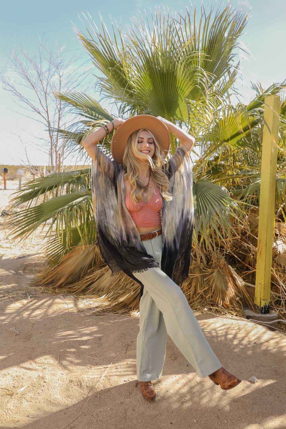 Ombre Tie Dye Kimono