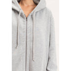 Cozy Overload Oversized Longline Zip-Up Hoodie Jacket