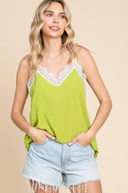 Eyelash Lace Cami Tank Top