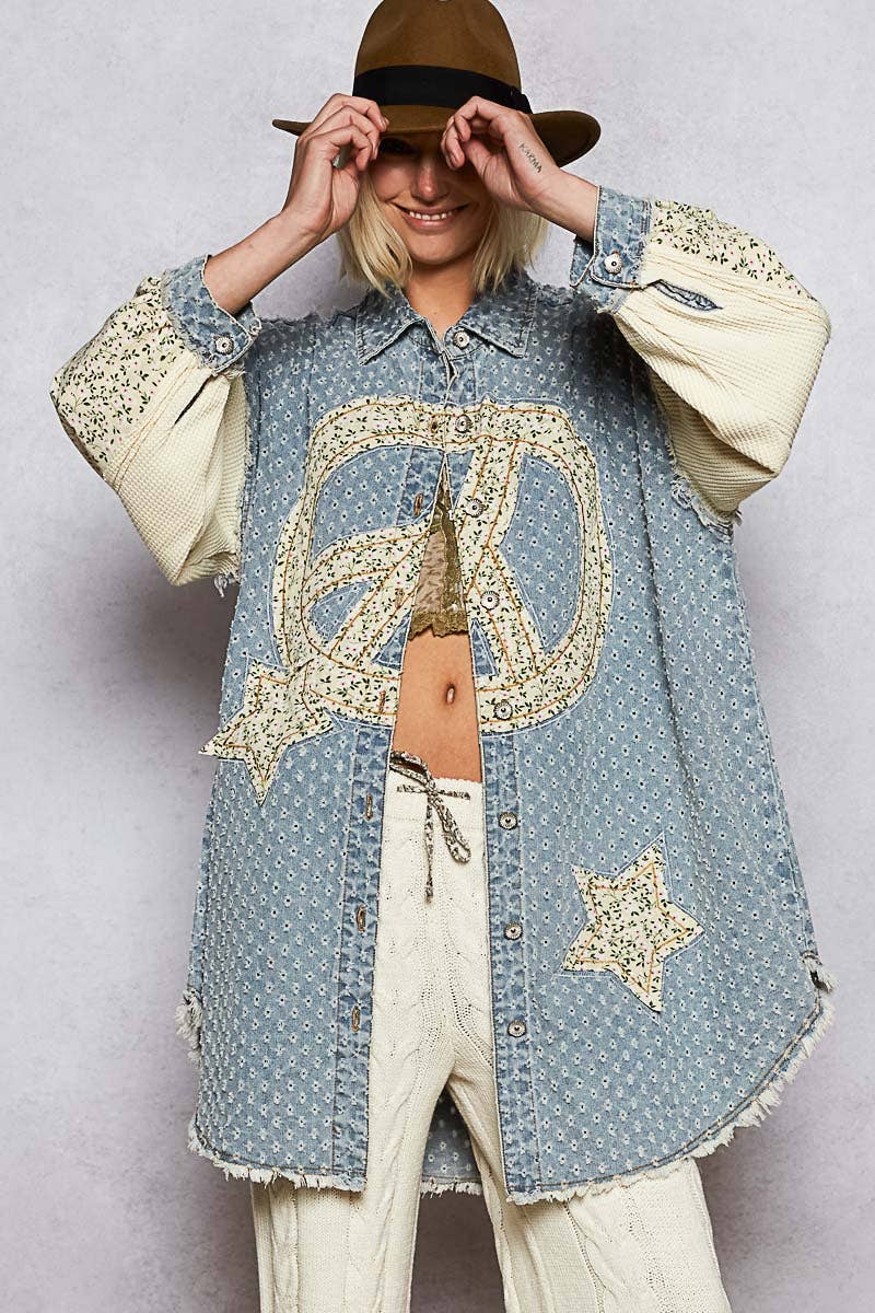 PEACE Patchwork POL Jacket
