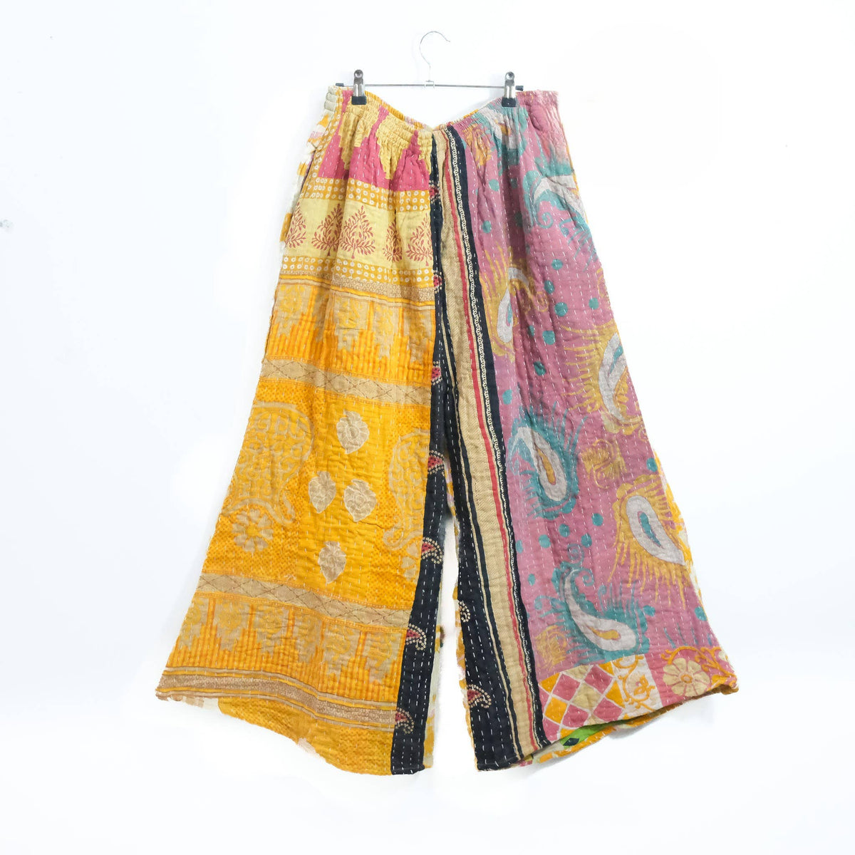 Handmade Kantha Boho Wide Leg Pants