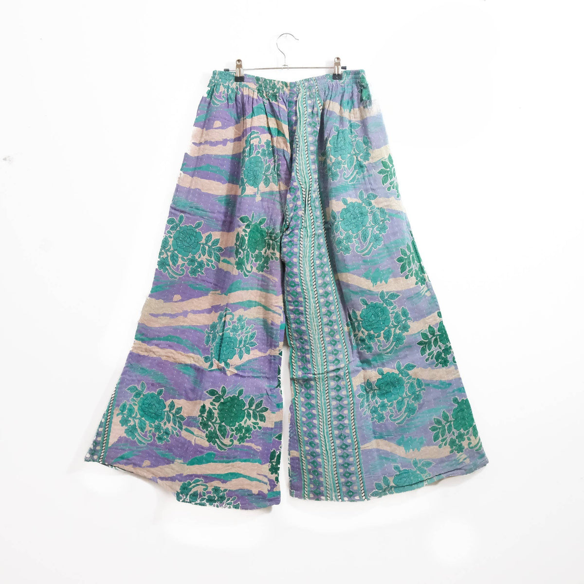 Handmade Kantha Boho Wide Leg Pants