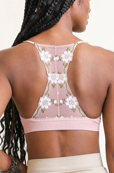 Floral Lattice Bralette