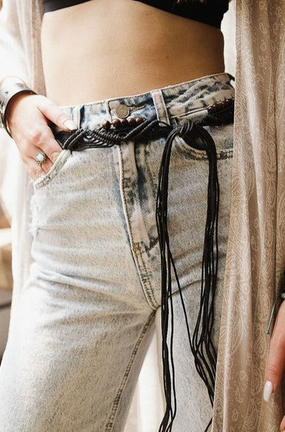 Braided Bead Belt