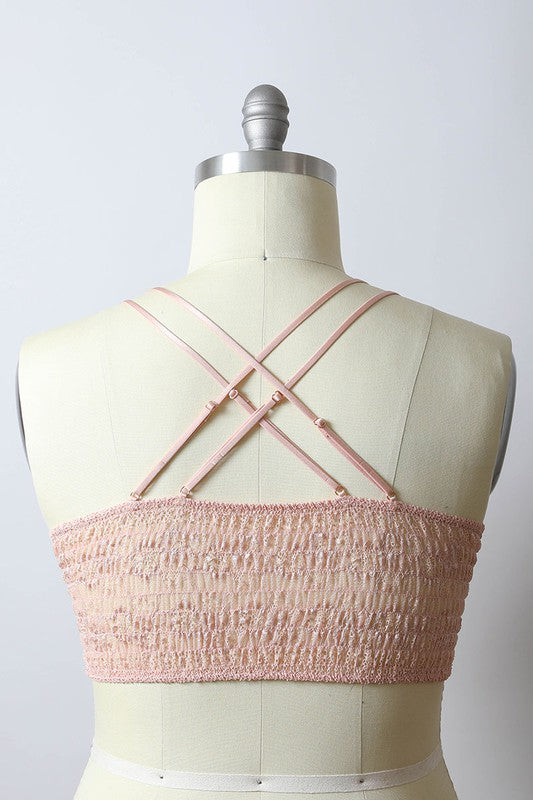 Crochet Daisy Longline Bralette – Plus Size Cotton