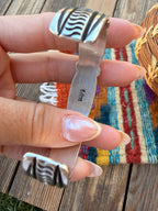 Handcrafted Sonoran Mountain Turquoise & Sterling Silver Cuff Bracelet by Happy Piasso