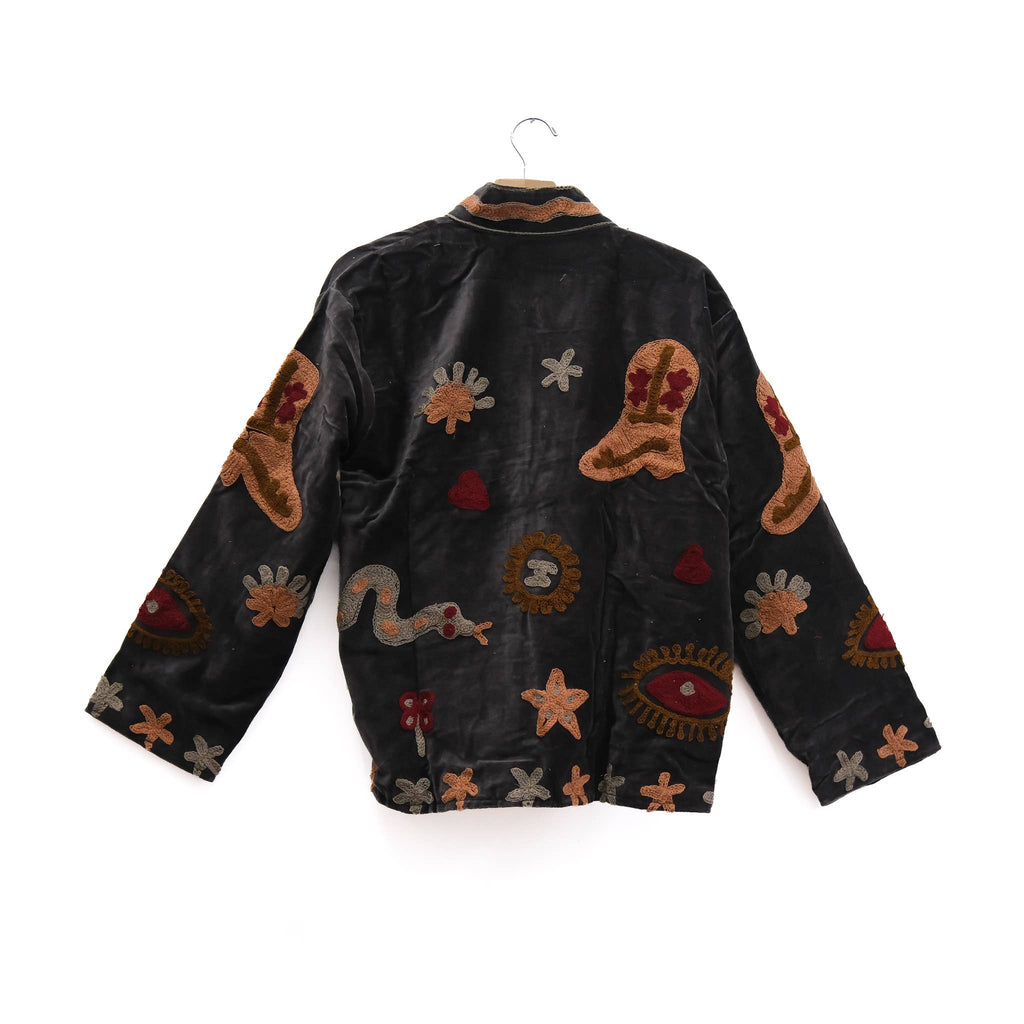 PiPPY Handmade Embroidered One of a Kind Velvet Suzani Jackets