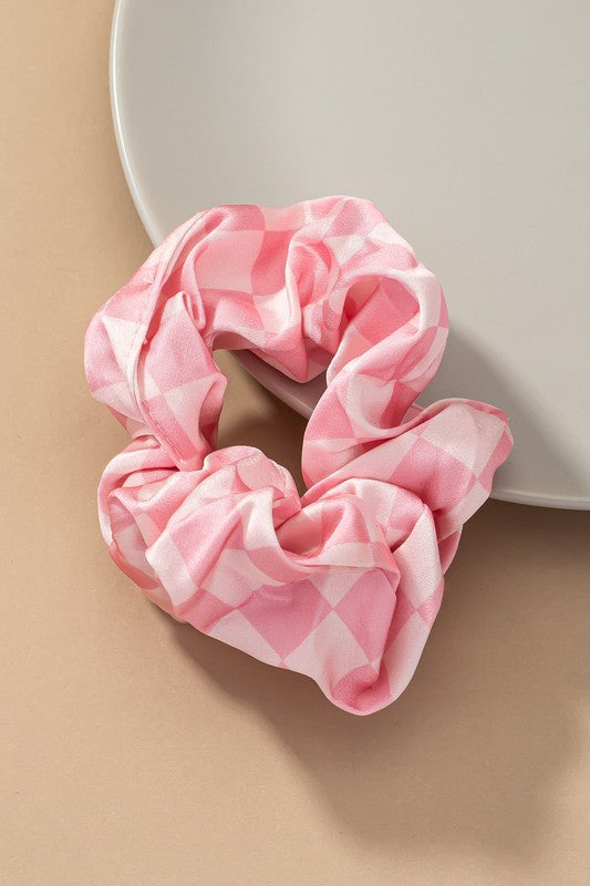 Check Hair Scrunchies