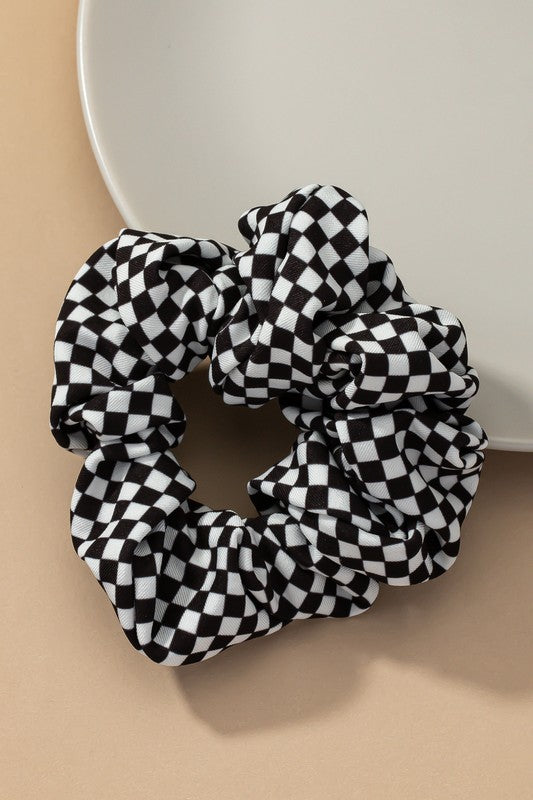 Check Hair Scrunchies
