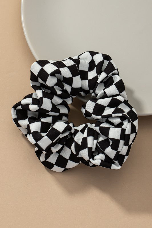 Check Hair Scrunchies