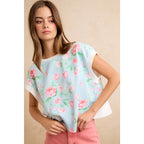 Floral Open Back Top