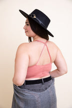 Plus Size Ruched Bralette Tank