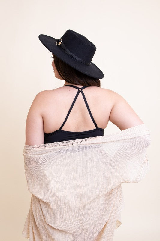 Plus Size Ruched Bralette Tank