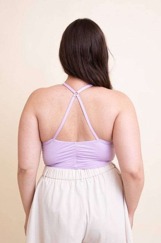 Plus Size Ruched Bralette Tank