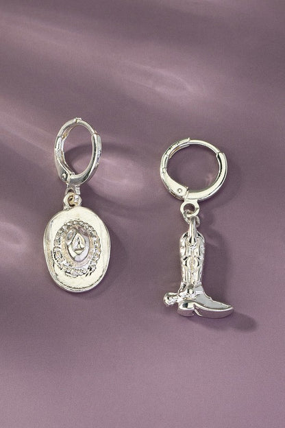 Cowboy Boots and Hat Earrings
