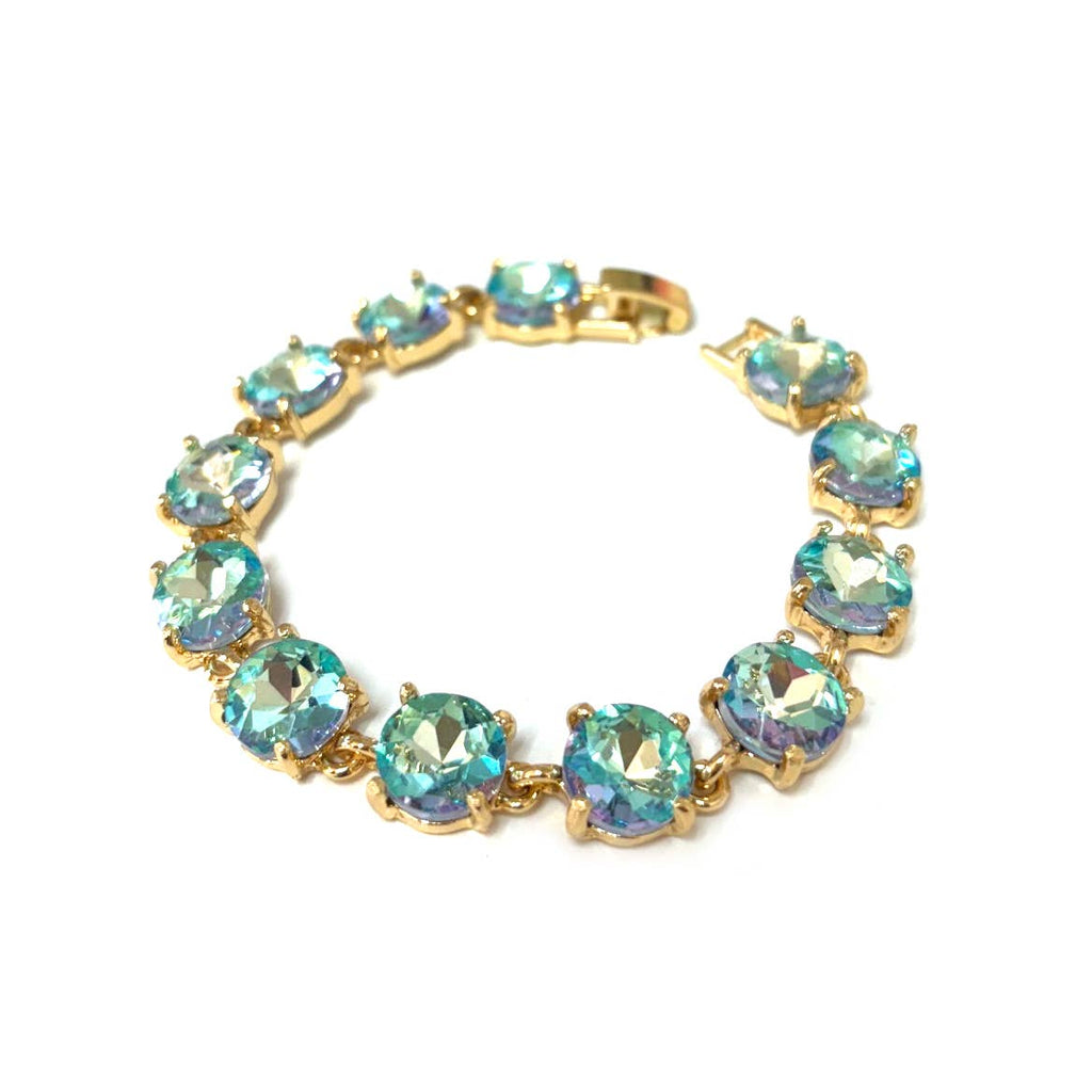 Round Cushion Cut Link Bracelet