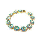 Round Cushion Cut Link Bracelet