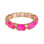 Emerald Cut Crystal AB Stretch Bracelets