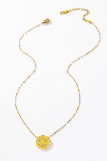 Celestial Tiny Pendant Charm Necklace, Spring Trends