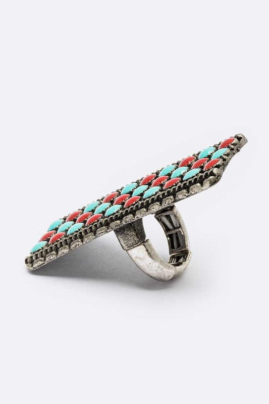 Oversize Iconic Square Ring