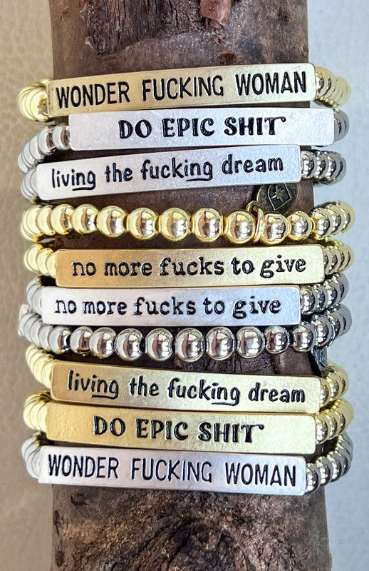 Naughty Jewelry - Statement Stretch Bracelets