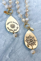 Choose Happy Manifest That Shit Necklace
