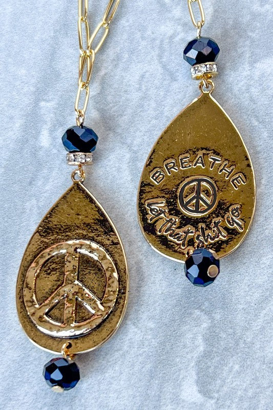 Breathe Let That Shit Go Necklace