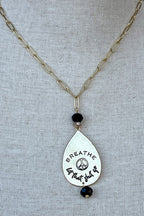 Breathe Let That Shit Go Necklace