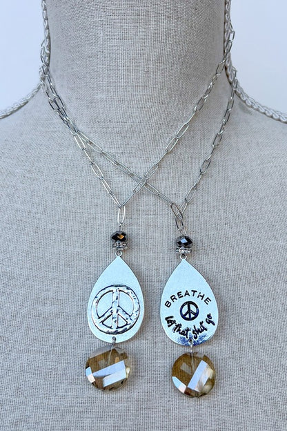 Breathe Let That Shit Go Necklace