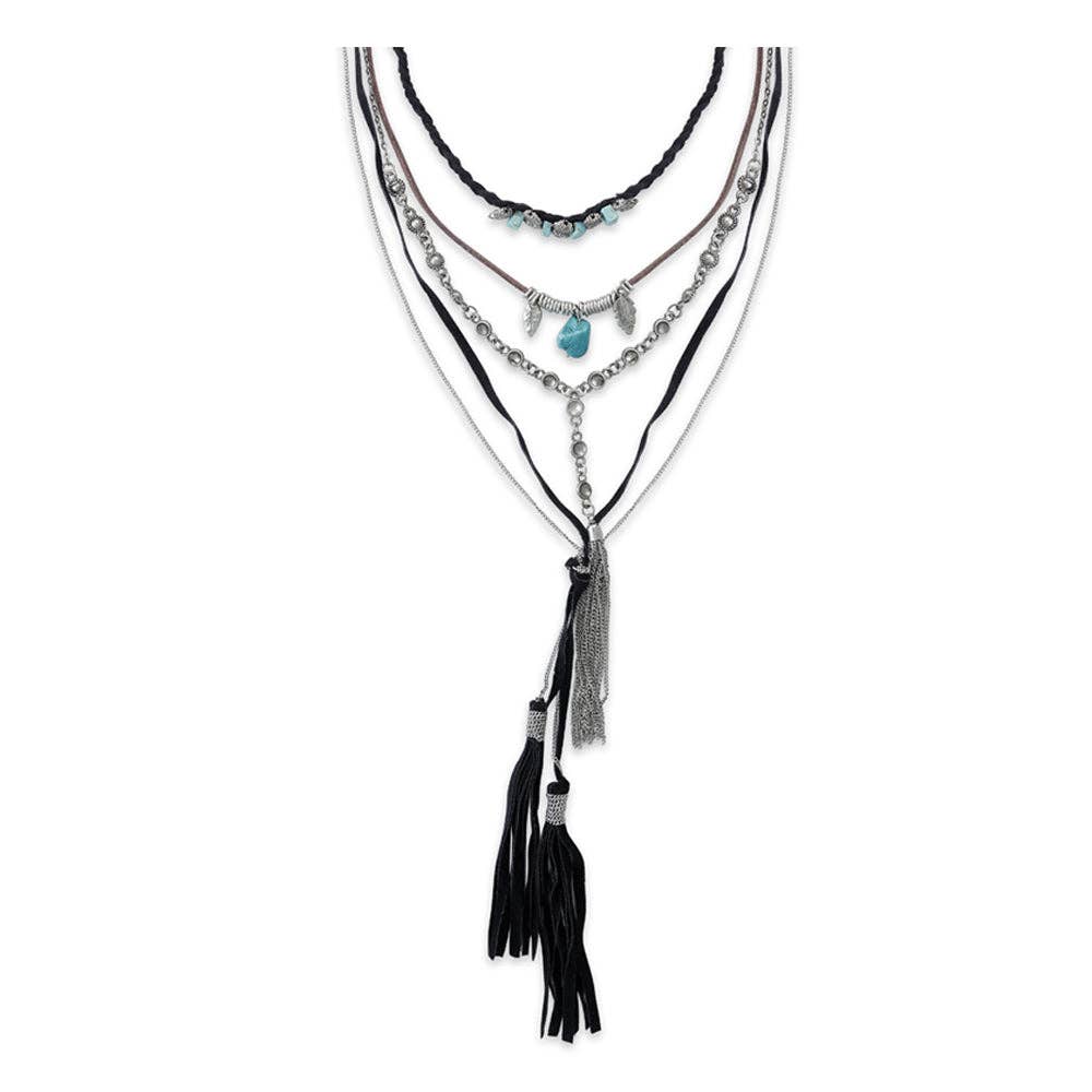 Crewcut Cowgirl Chic Layered NECKLACE