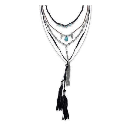 Crewcut Cowgirl Chic Layered NECKLACE