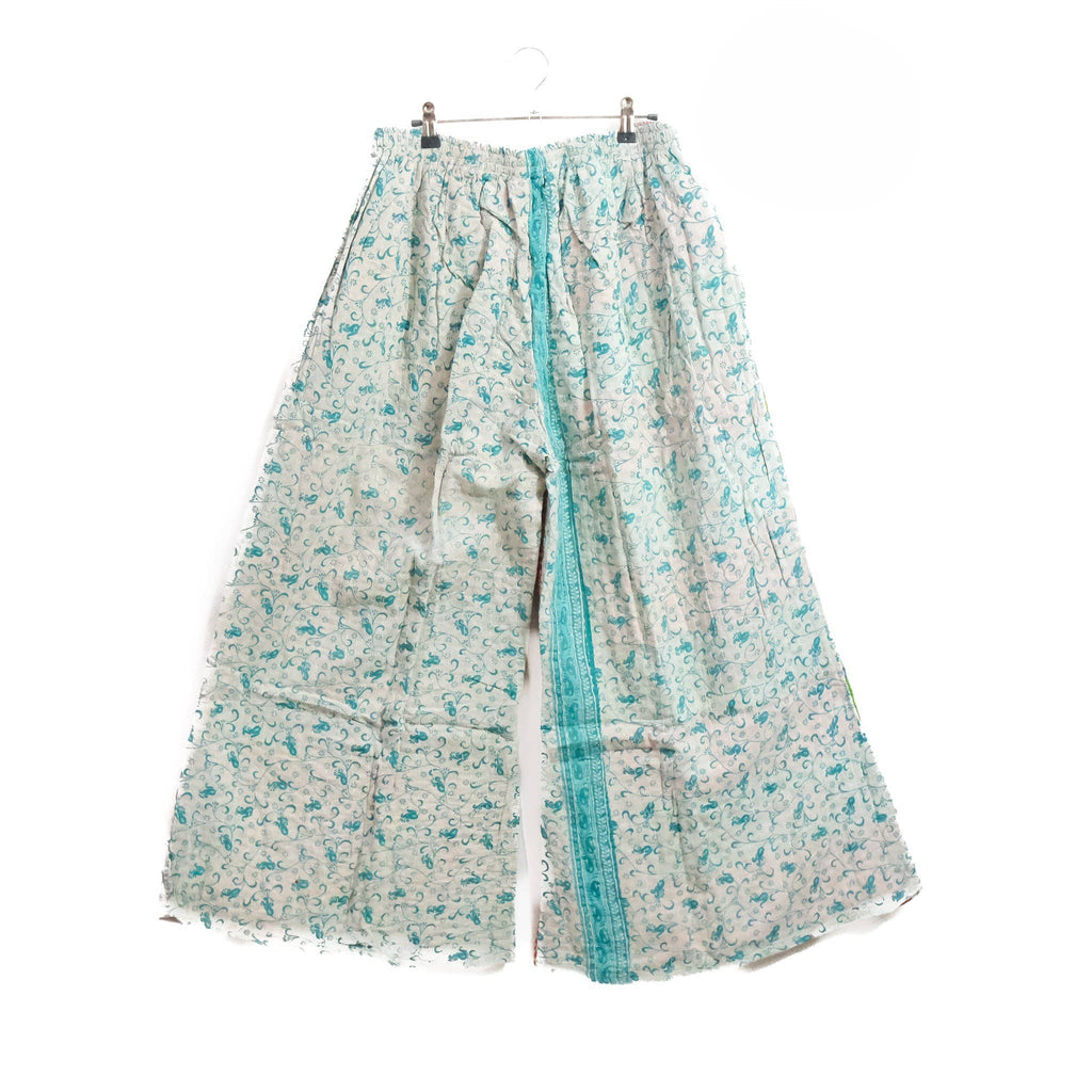 Handmade Kantha Boho Wide Leg Pants