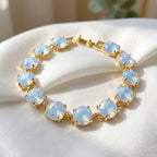 Round Cushion Cut Link Bracelet