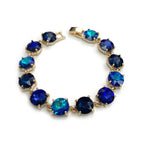 Round Cushion Cut Link Bracelet
