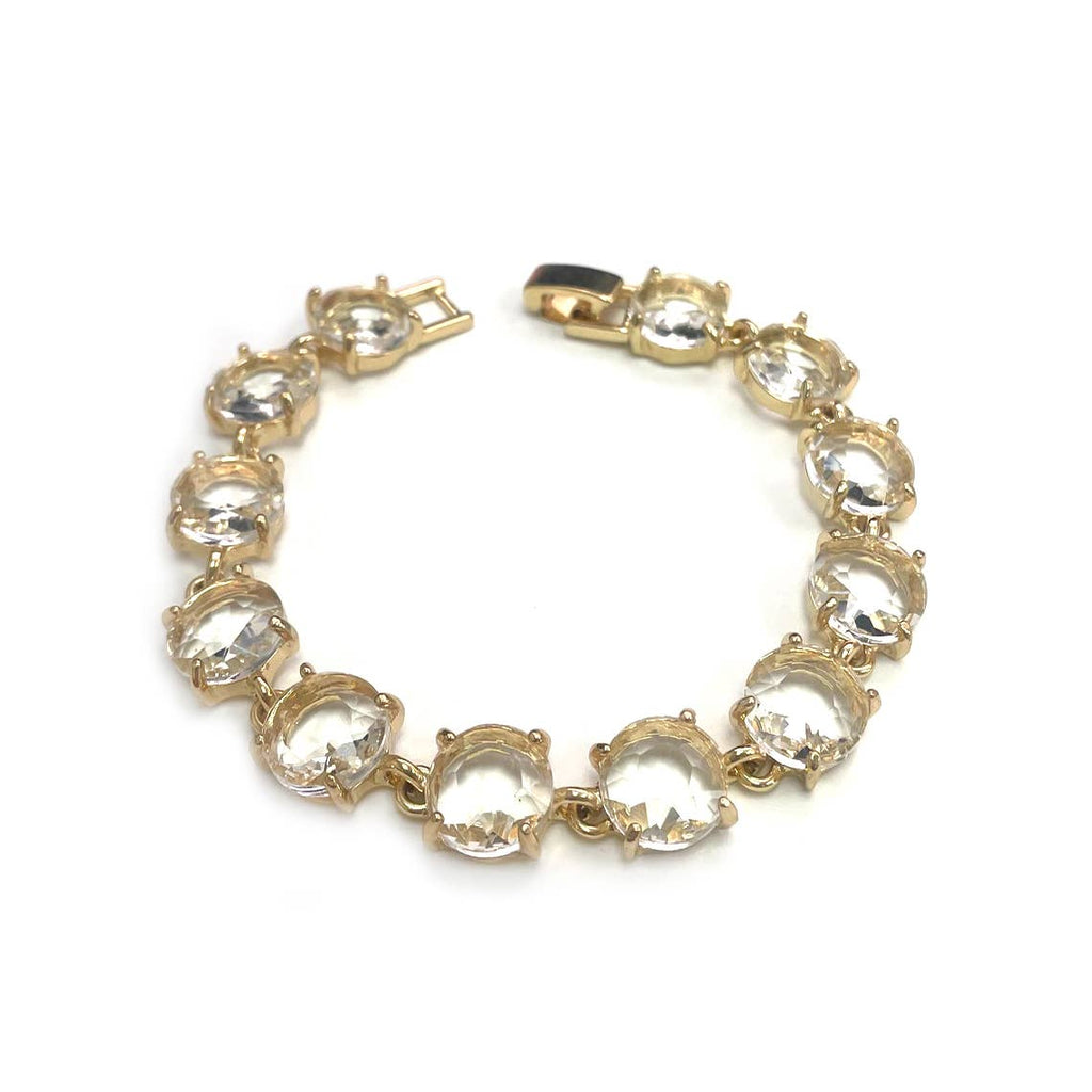 Round Cushion Cut Link Bracelet