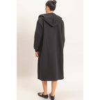 Cozy Overload Oversized Longline Zip-Up Hoodie Jacket