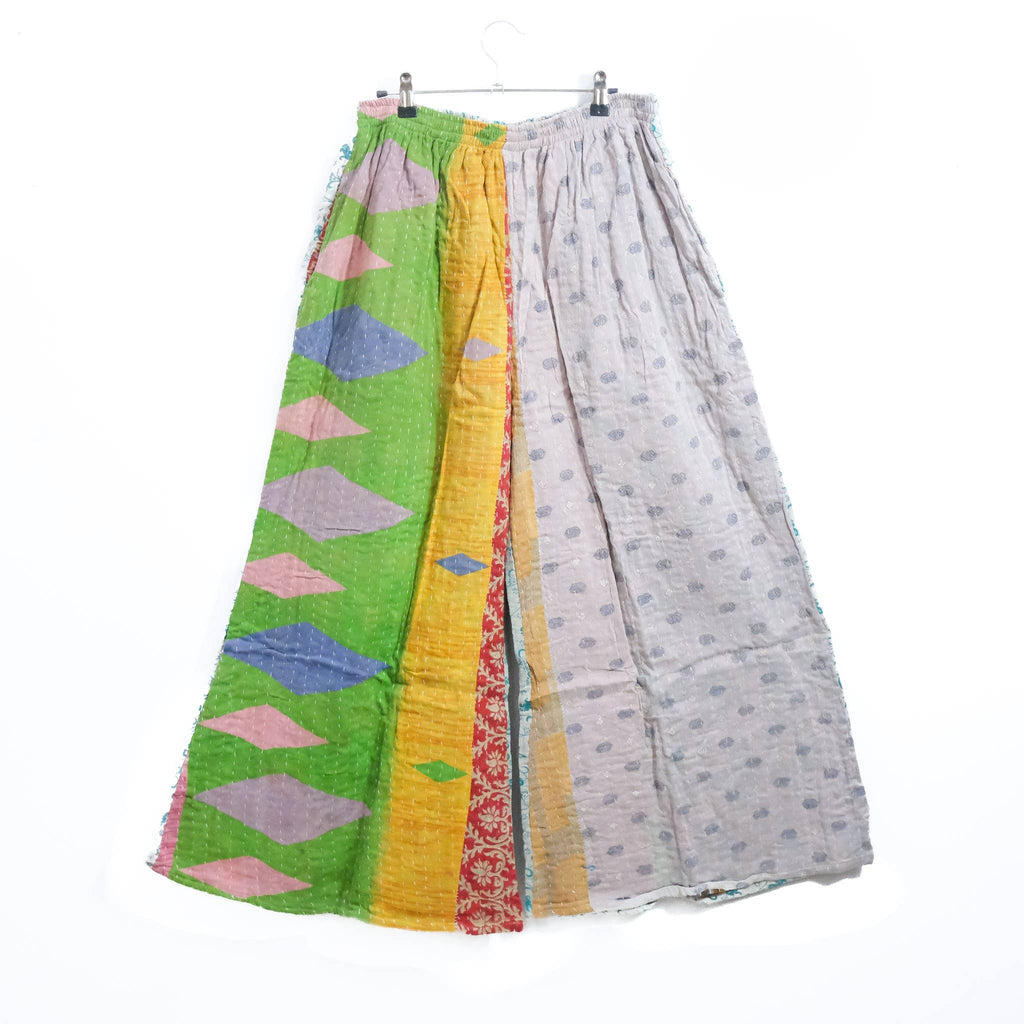 Handmade Kantha Boho Wide Leg Pants