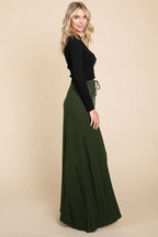 Cozy Soft FLARE MAXI SKIRT