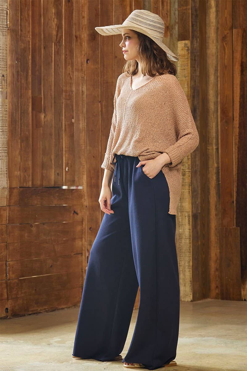MAGIC Cotton Wide-Leg Pants