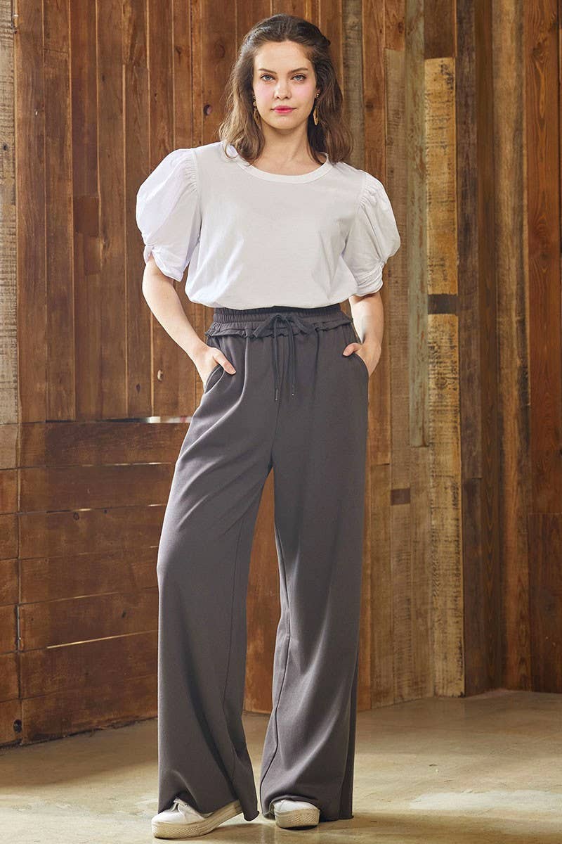 MAGIC Cotton Wide-Leg Pants
