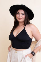 Plus Size Ruched Bralette Tank