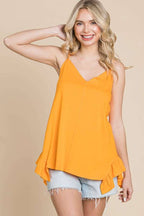 PiPPY Side Ruffle Loose Fit Cami Top